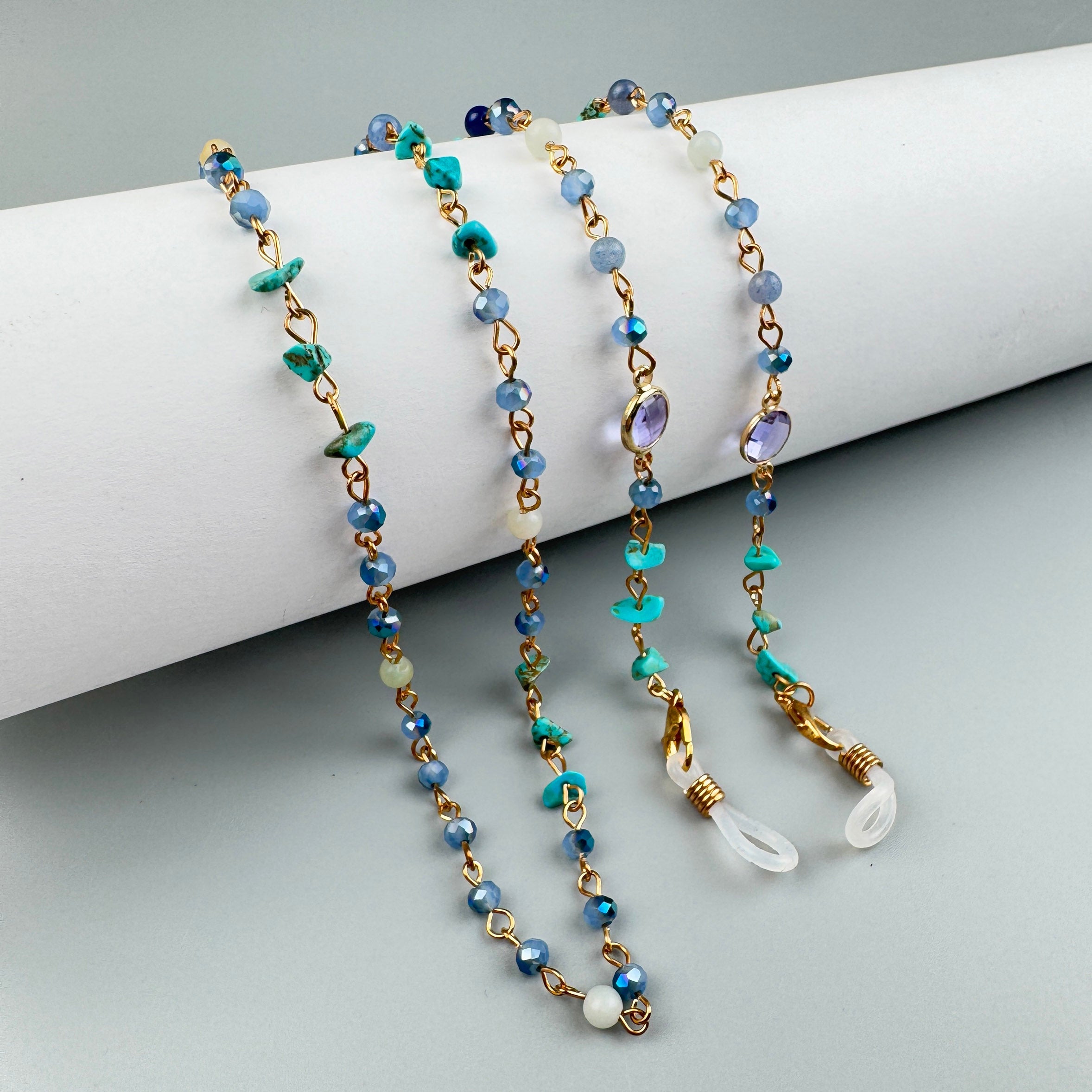Amazonite Bead Eyeglasses Holder Necklace EC5585