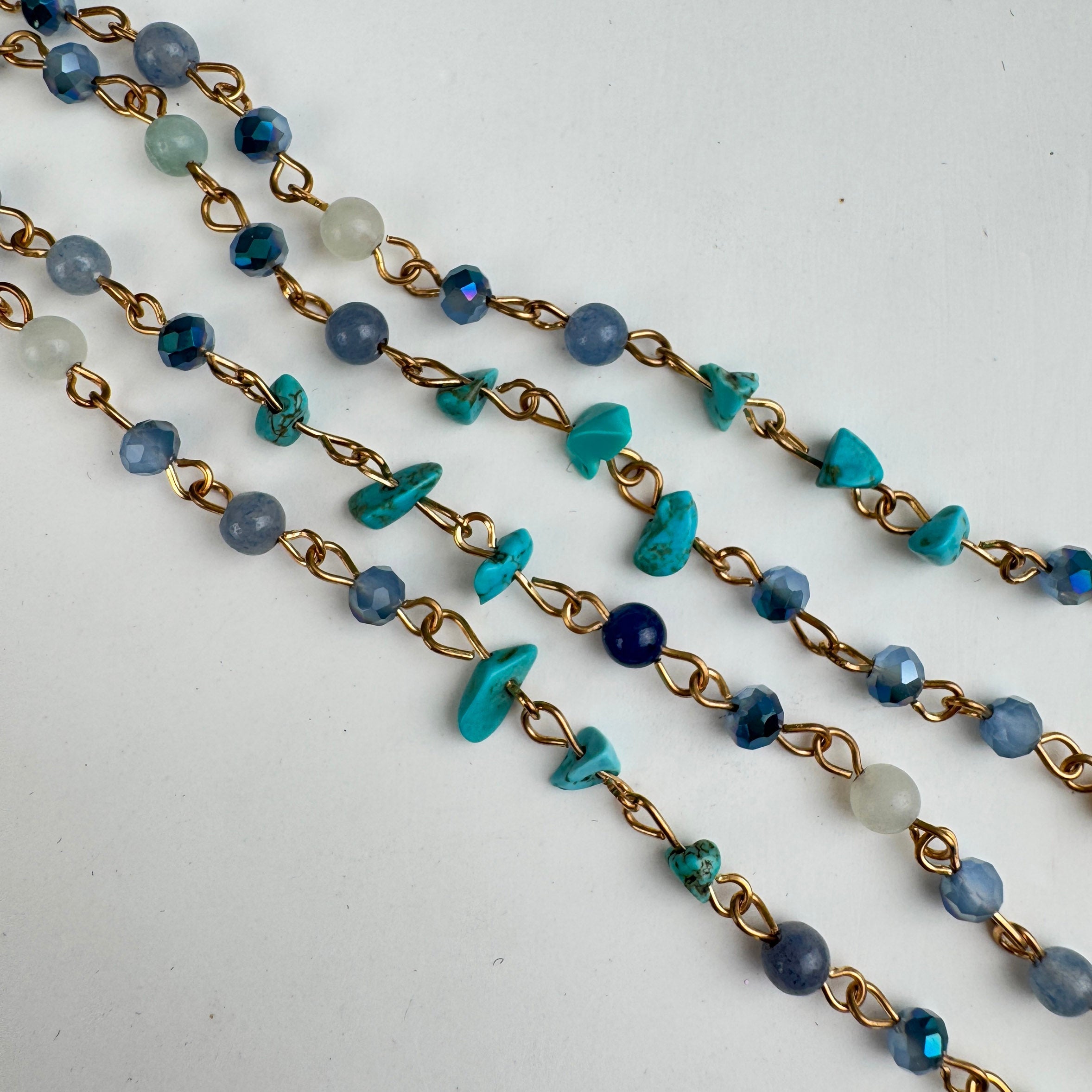 Amazonite Bead Eyeglasses Holder Necklace EC5585