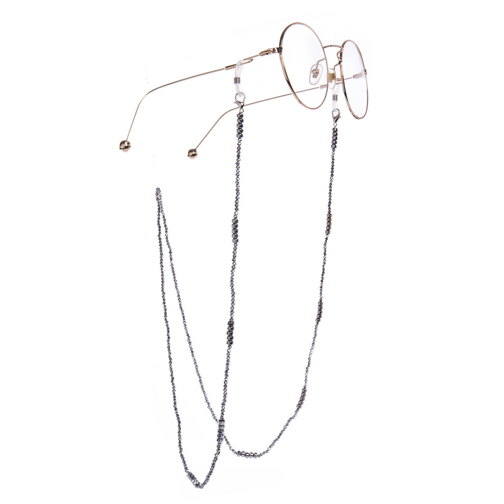 Hematite Bead Eyeglasses Holder Necklace EC5588