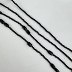 Black Crystal Glasses Lanyard Necklace EC5594