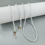 Shining White AB Color Crystal Glasses Hanging Rope EC5595