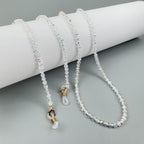 Shining White AB Color Crystal Glasses Hanging Rope EC5595
