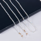 Shining White AB Color Crystal Glasses Hanging Rope EC5595