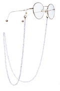 Shining White AB Color Crystal Glasses Hanging Rope EC5595