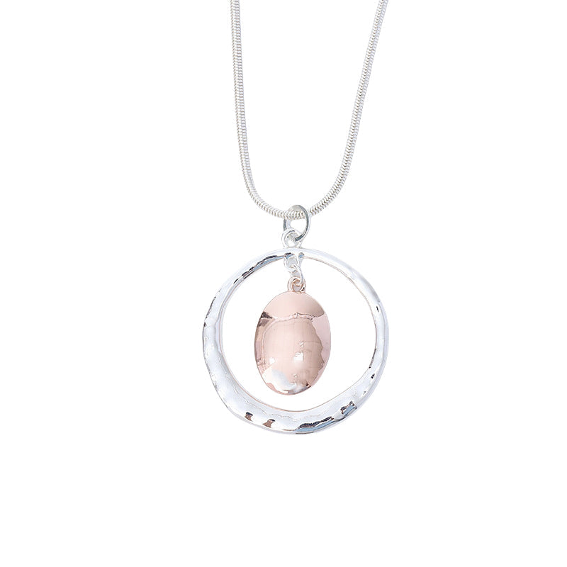 Hollow Geometry Metal Necklace N5613
