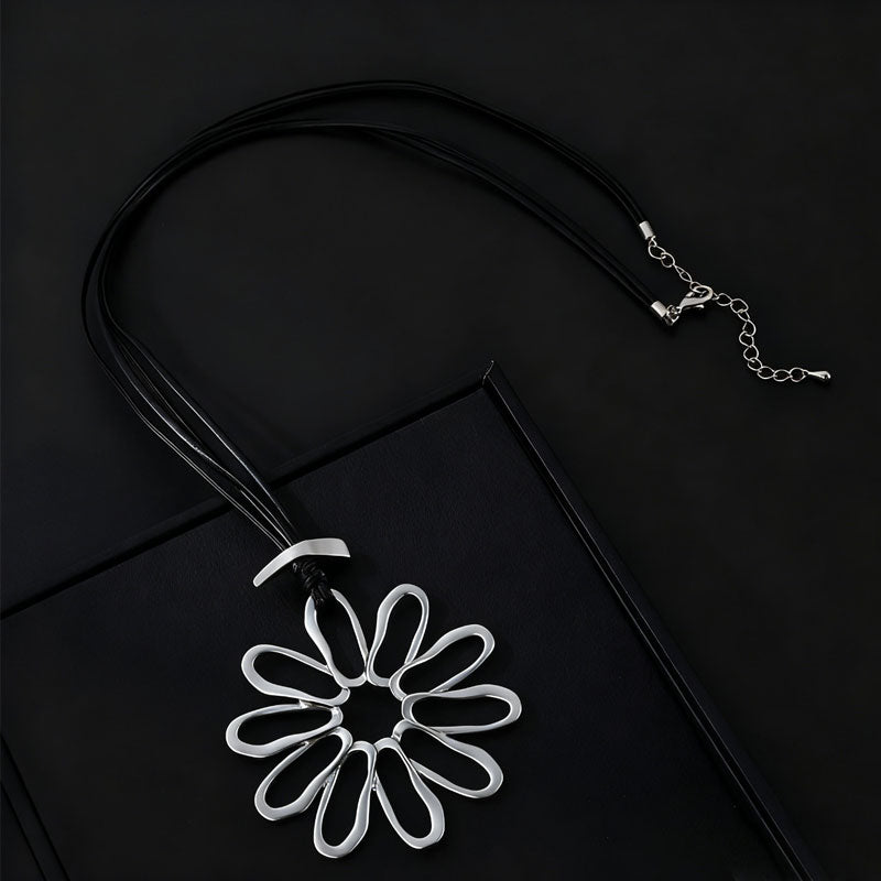 Flower Metal Necklace N5614