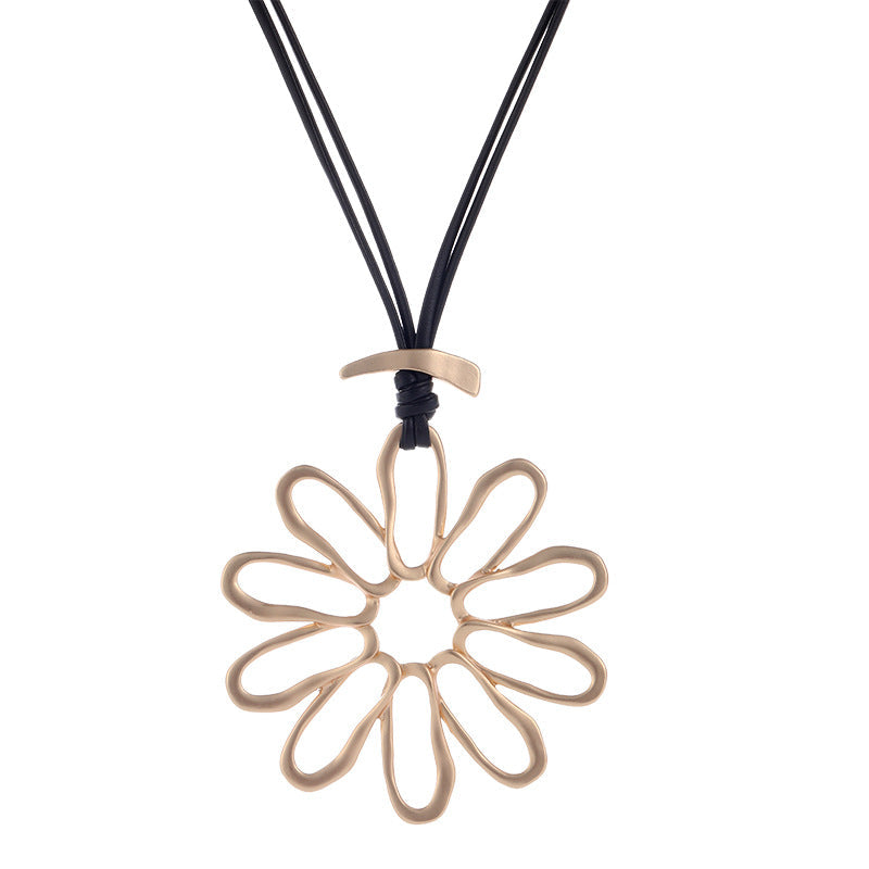 Flower Metal Necklace N5614