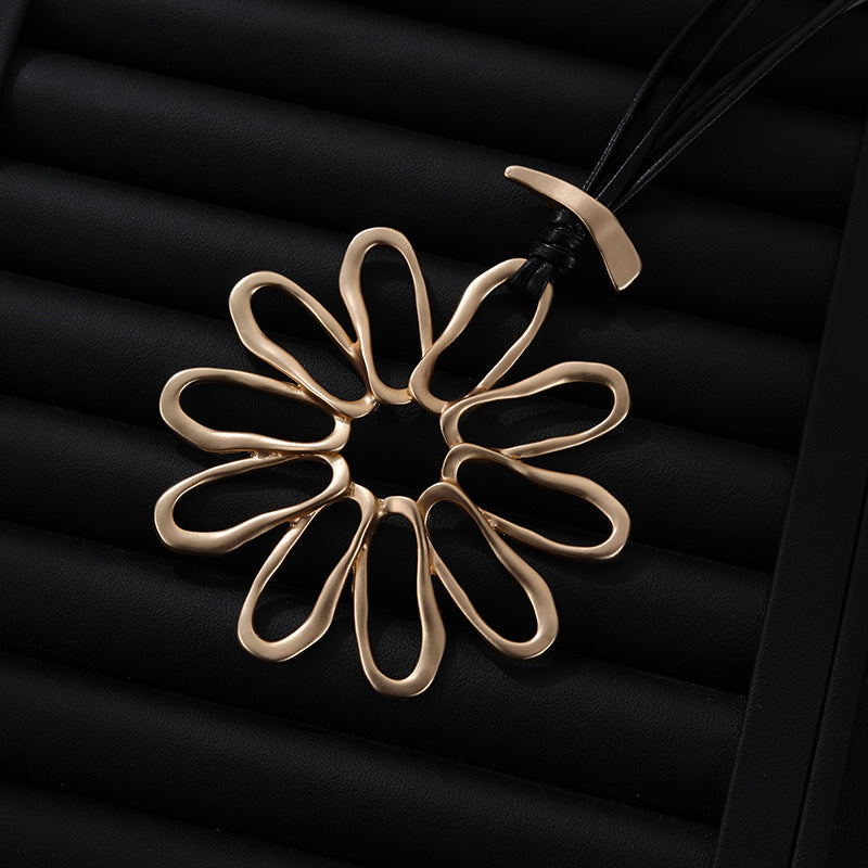 Flower Metal Necklace N5614