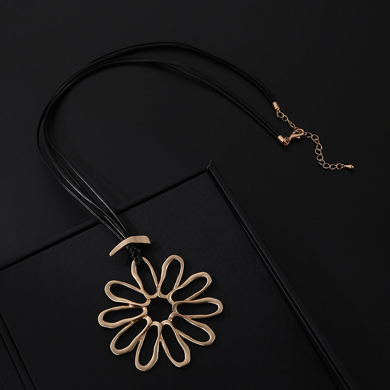 Flower Metal Necklace N5614