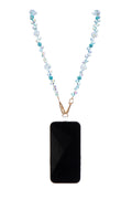 Blue Heart Beaded Crystal Lanyard N5626