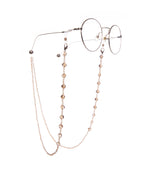 Grey Beaded Crystal Lanyard N5634