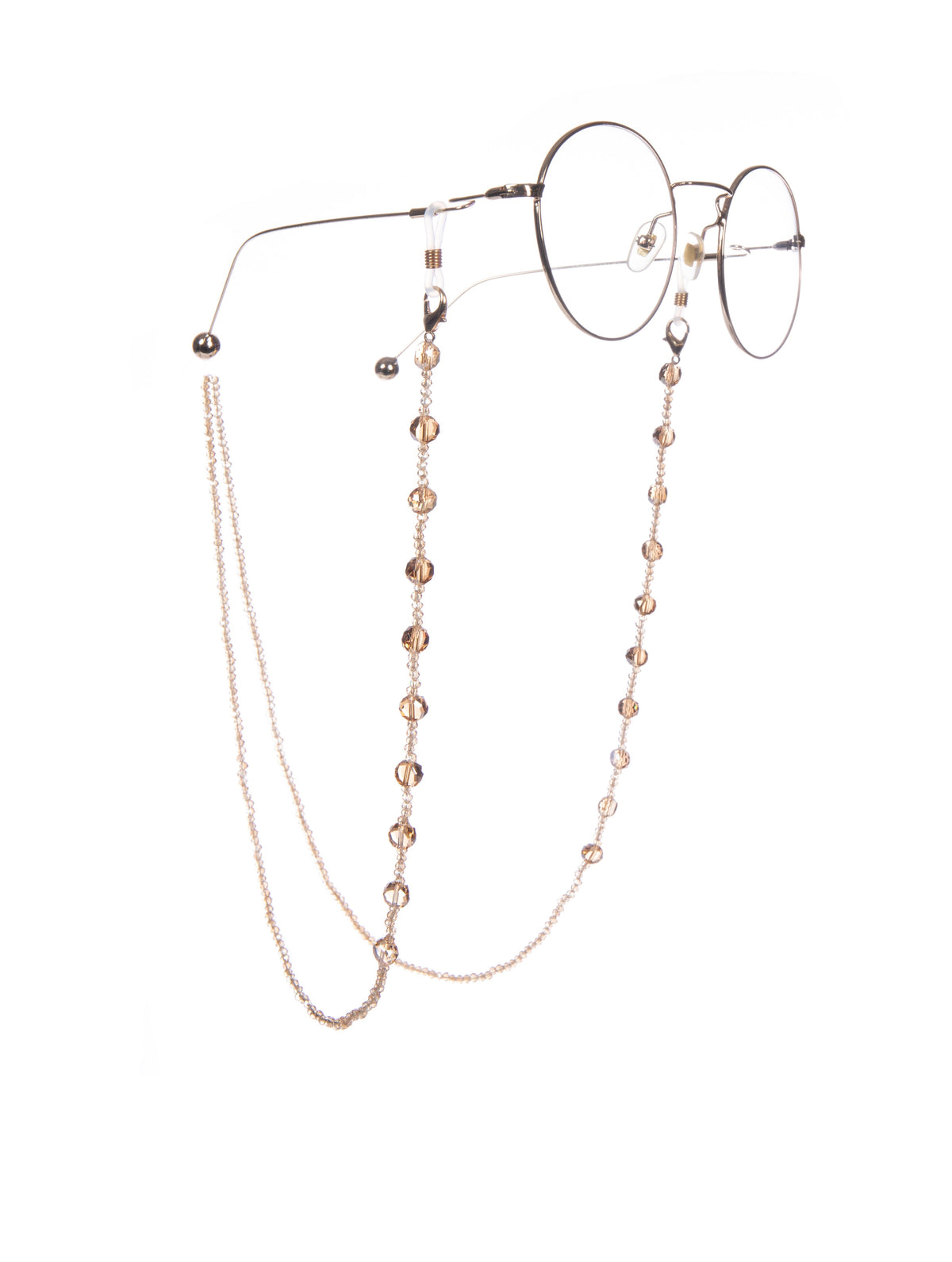 Grey Beaded Crystal Lanyard N5634