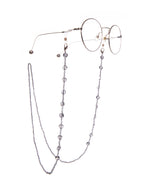 Grey Beaded Crystal Lanyard N5634