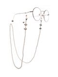 Pearl Glass Bead Glasses Holder EC5639 - White