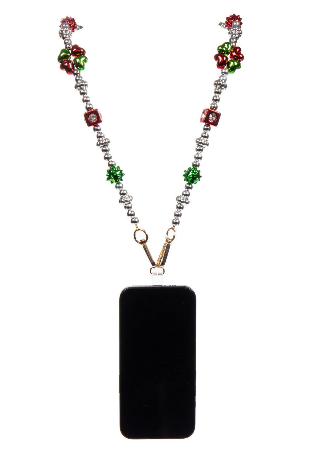 Holiday Theme : Christmas Flowers Phone Crossbody Lanyard PC5640