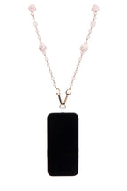 Rose Quartz Floral Bead Crossbody Lanyard PC5651 - view 3