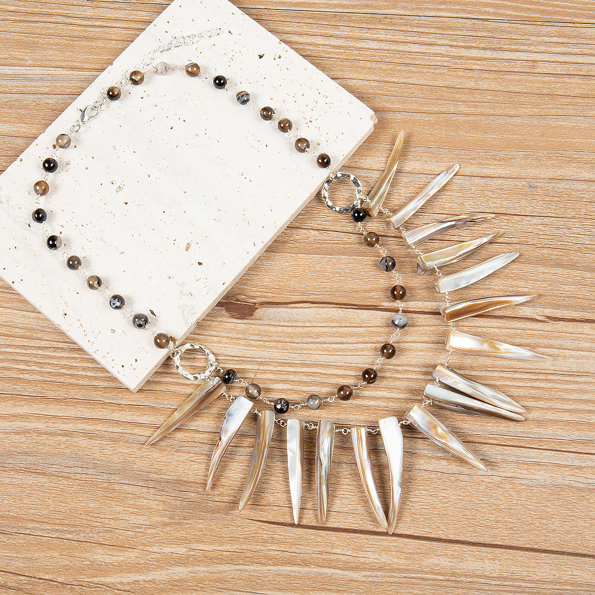 Shell Handmade Braided Set Necklace N5675