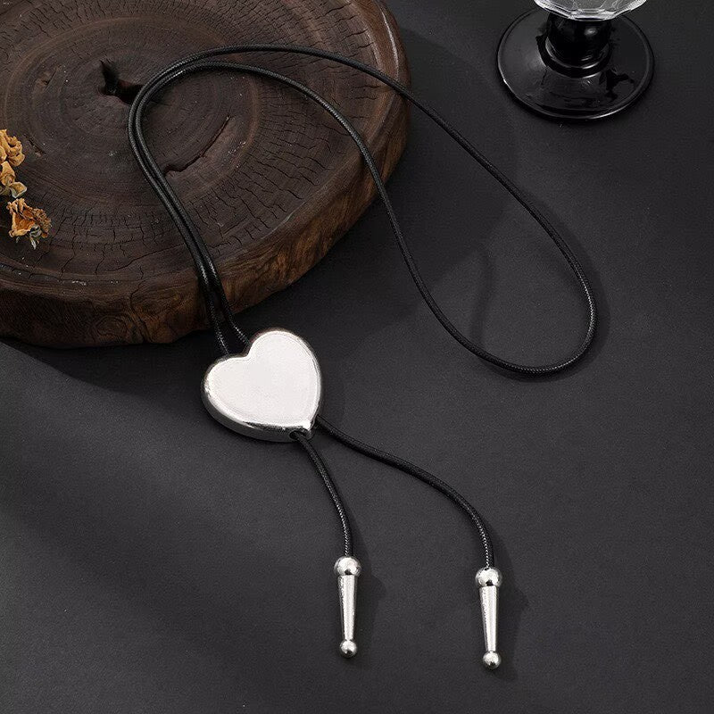 Heart Shape Metal Necklace N5692