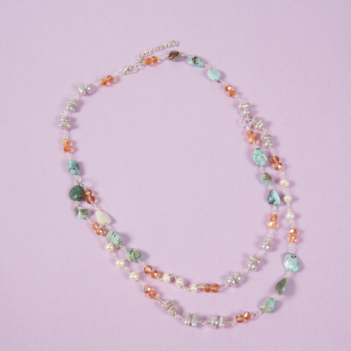 Larimar Crystal Necklace N5712