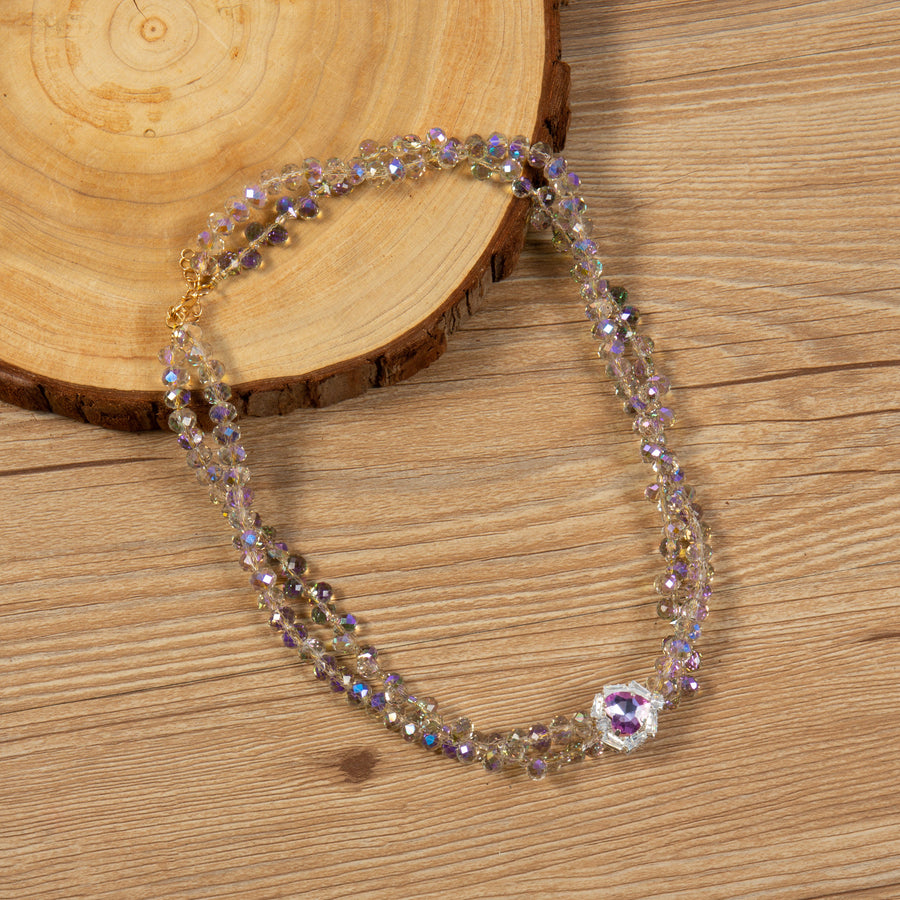 Handmade Crystal Necklace N5716