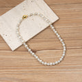 Baroque Style Lock Necklace 8MM N5720
