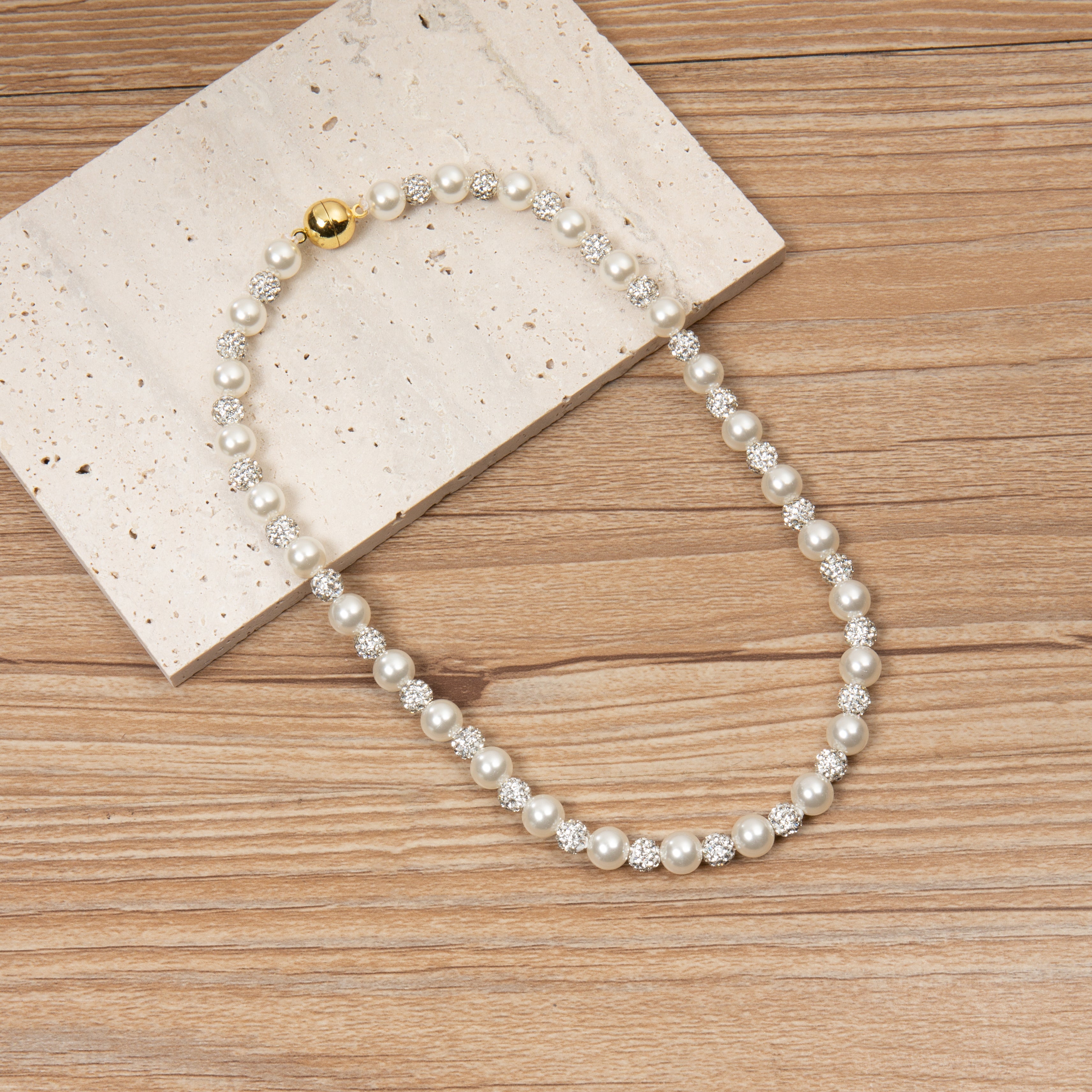 Baroque Style Lock Necklace 8MM N5720