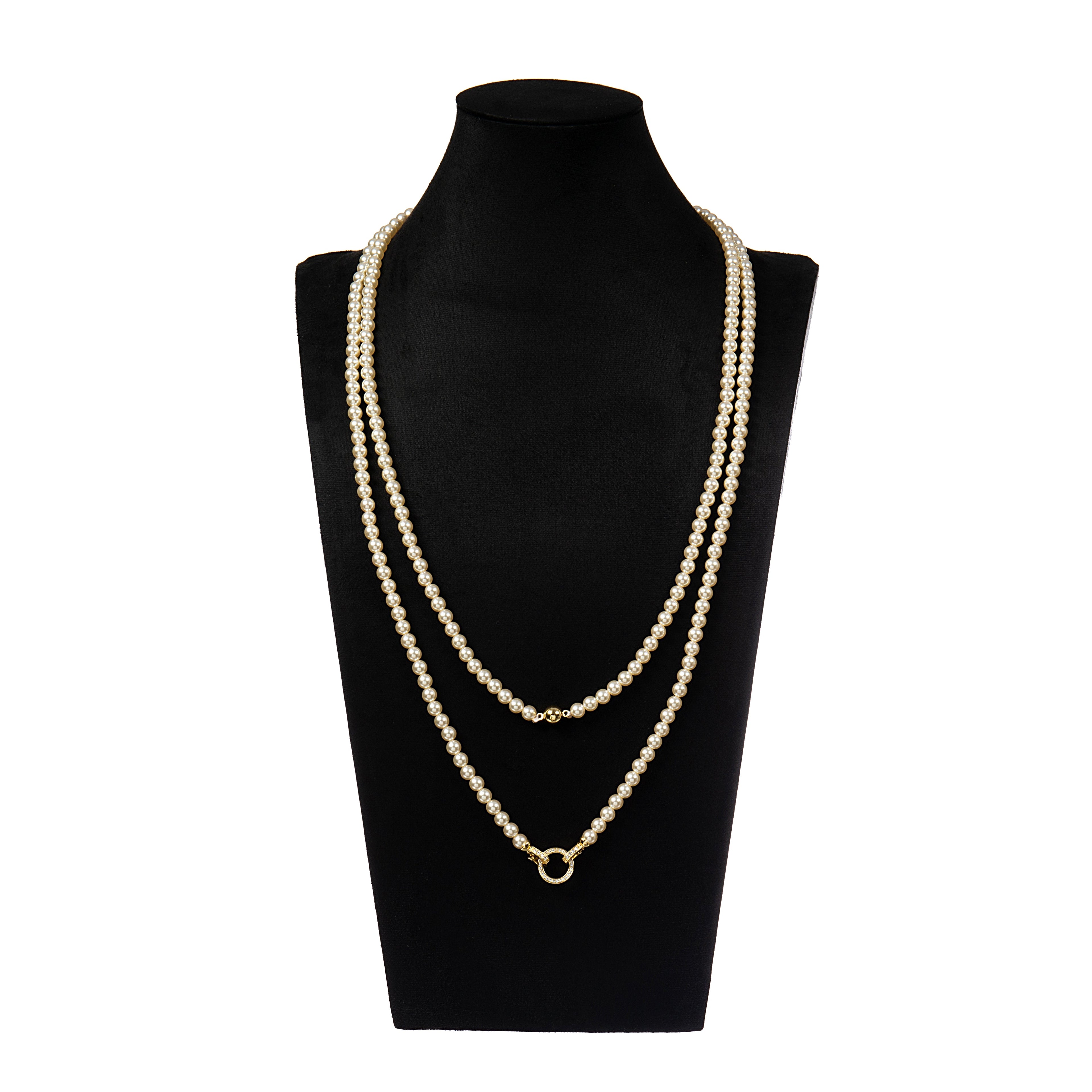 Baroque Style Lock Necklace N5723-150CM