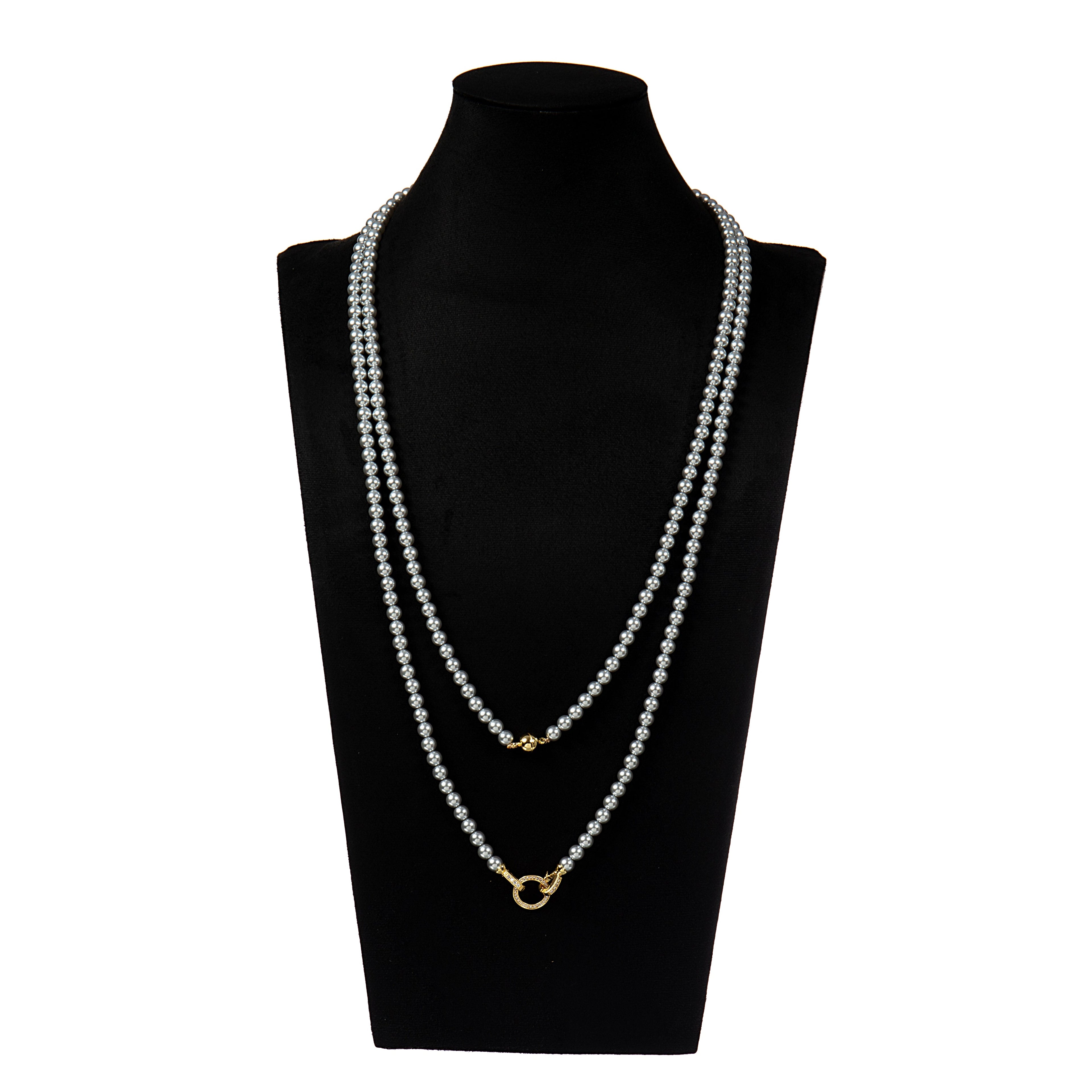 Baroque Style Lock Necklace N5723-150CM