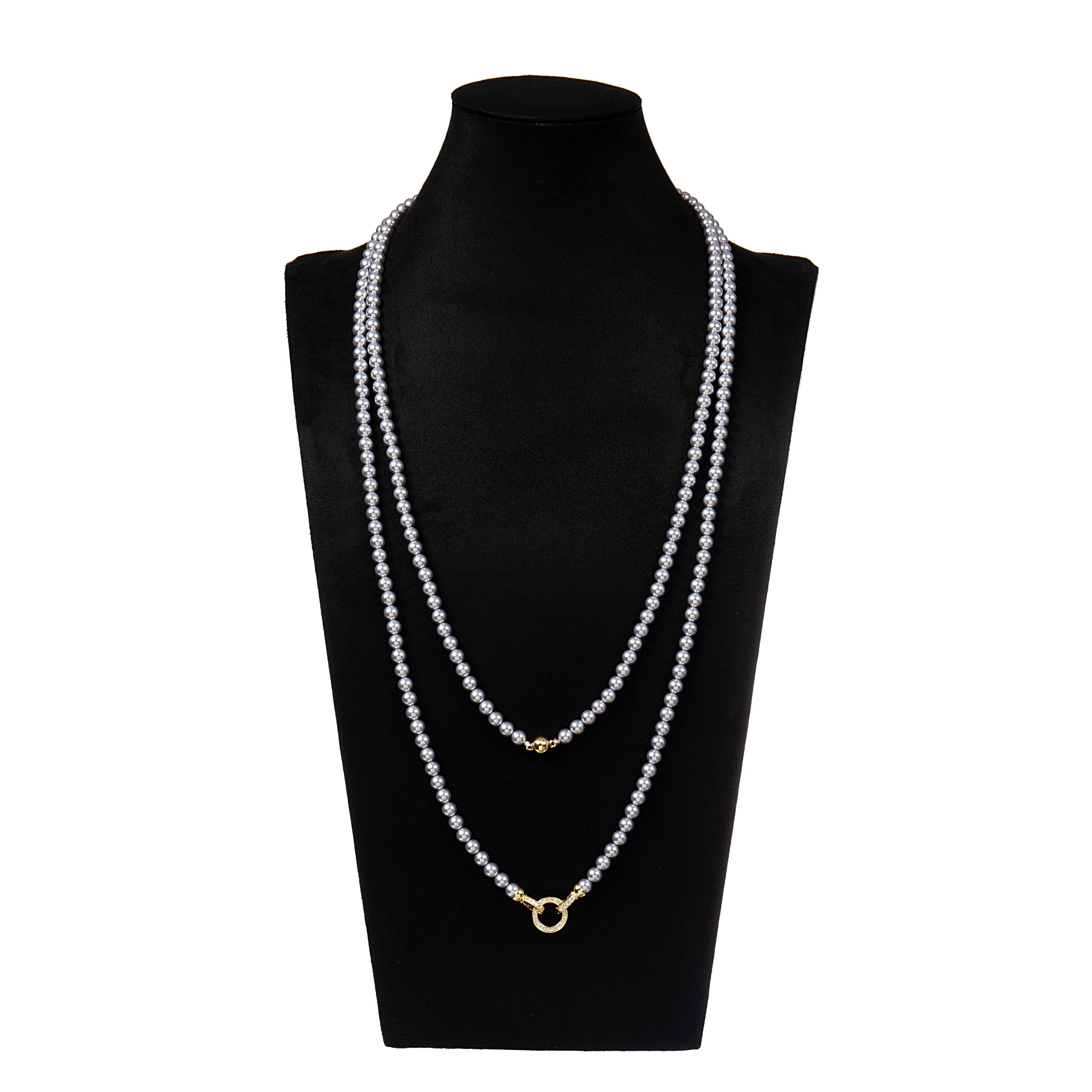 Baroque Style Lock Necklace N5723-150CM