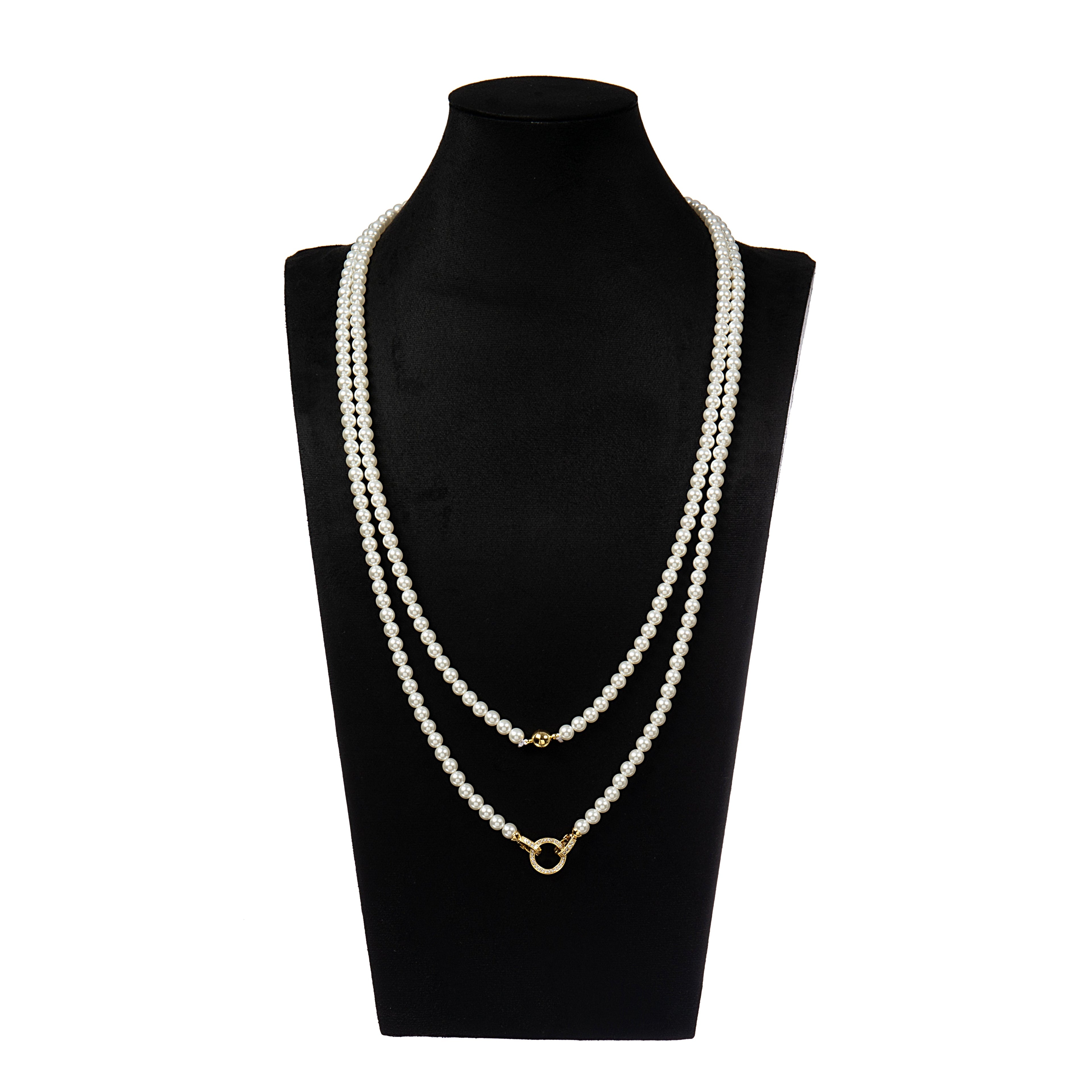 Baroque Style Lock Necklace N5723-150CM