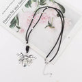 Insect Pendant Leather Necklace N5730
