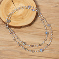 Handmade Crystal Round Pendant Necklace N5749
