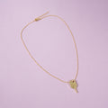 18K Gold Plated Key Necklace N5752