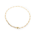 18K Gold Plated Rectangle Necklace N5793-18