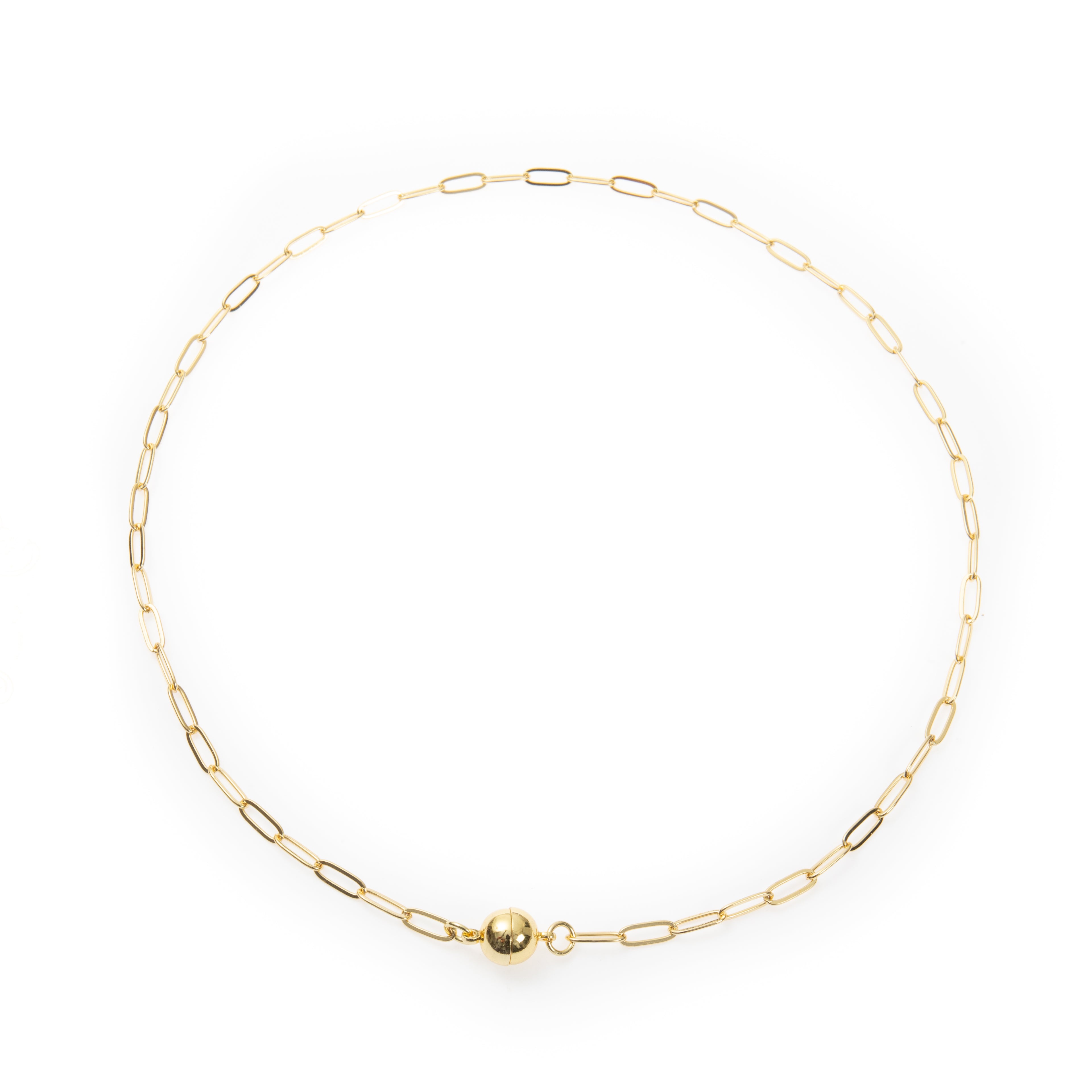 18K Gold Plated Rectangle Necklace N5794