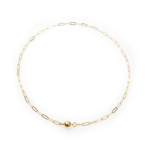 18K Gold Plated Rectangle Necklace N5794