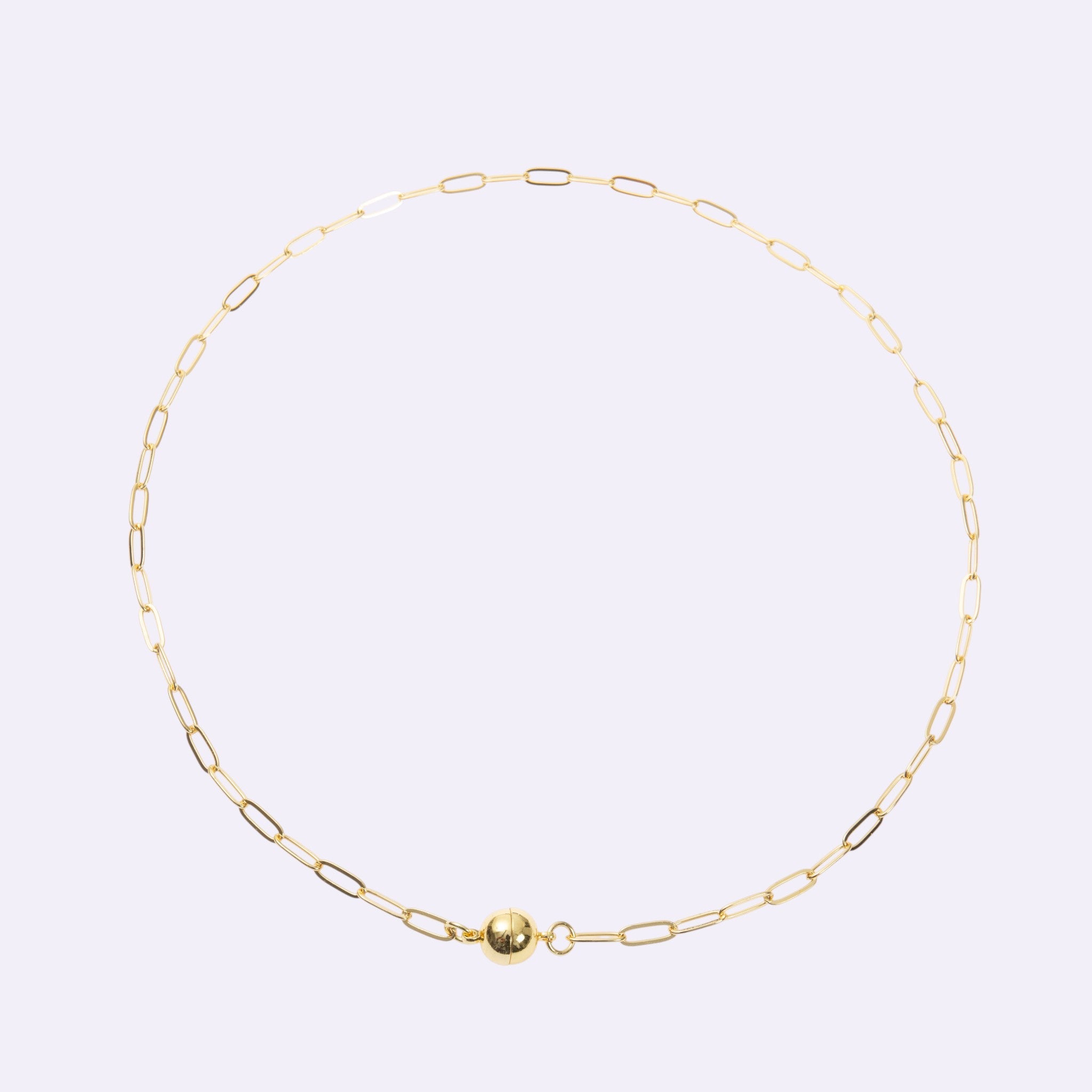 18K Gold Plated Rectangle Necklace N5794