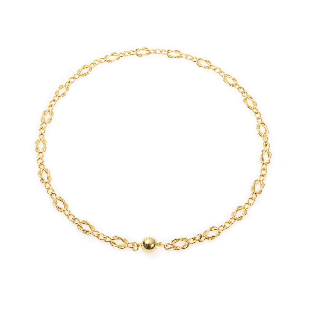 18K Gold Plated Square Necklace N5797