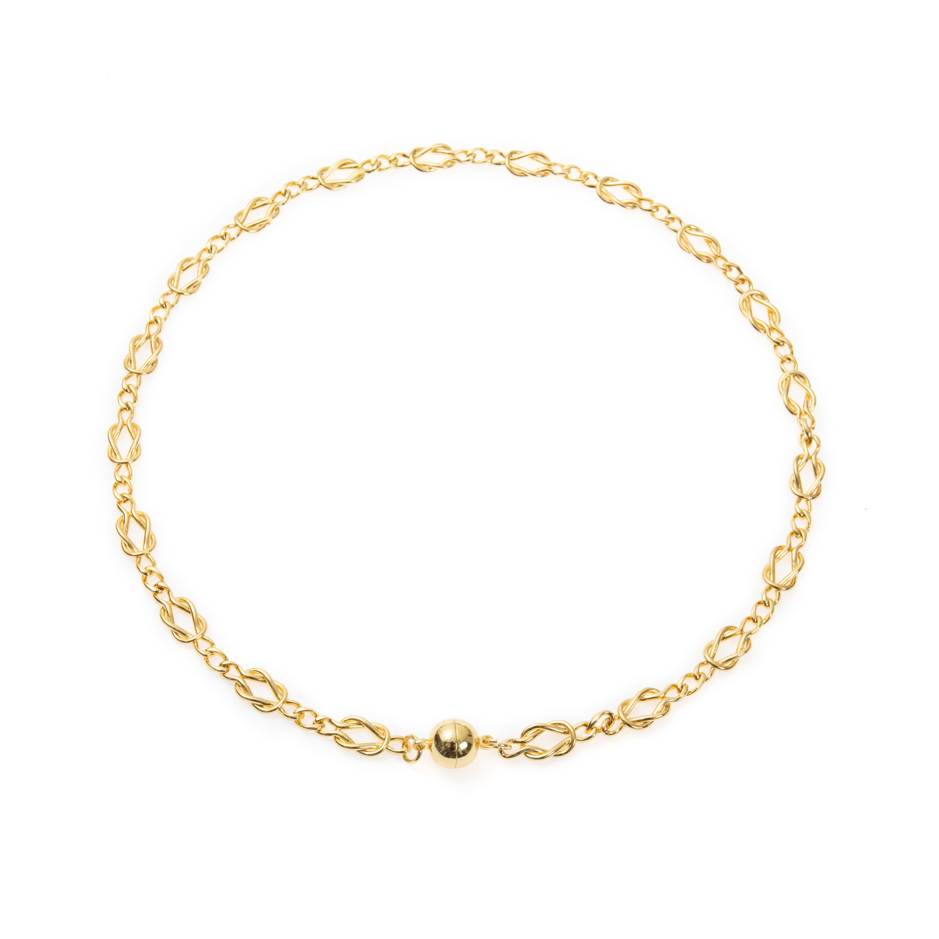 18K Gold Plated Square Necklace N5797