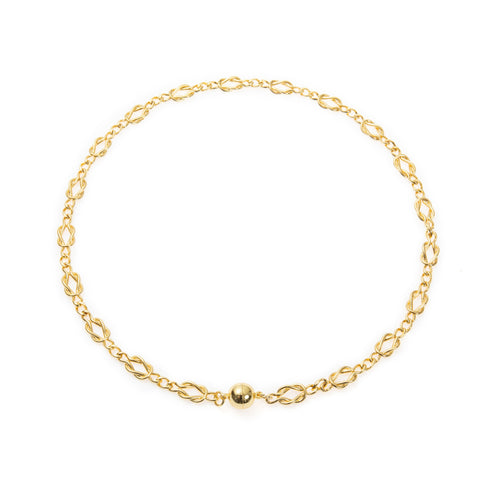 18K Gold Plated Square Necklace N5797