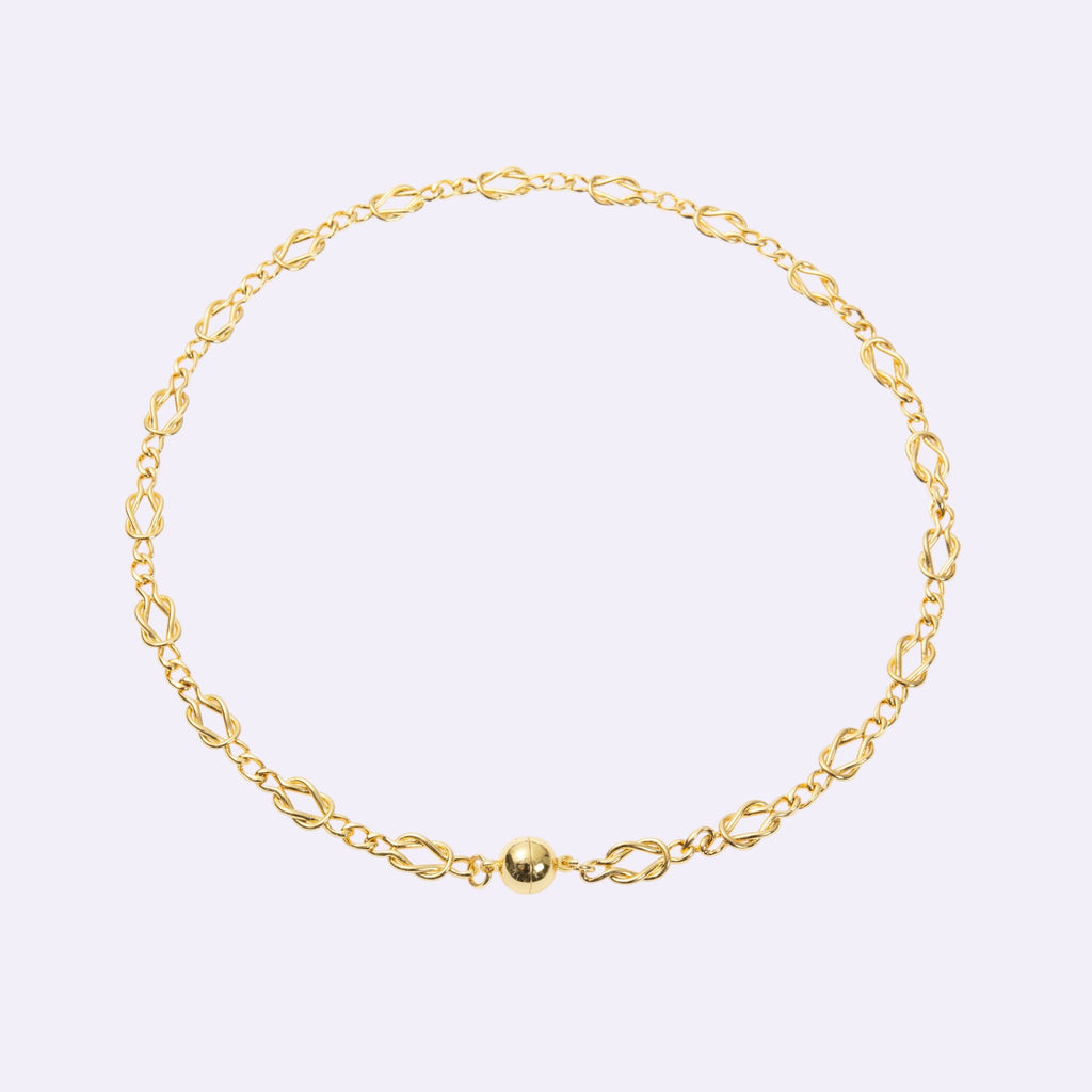 18K Gold Plated Square Necklace N5797