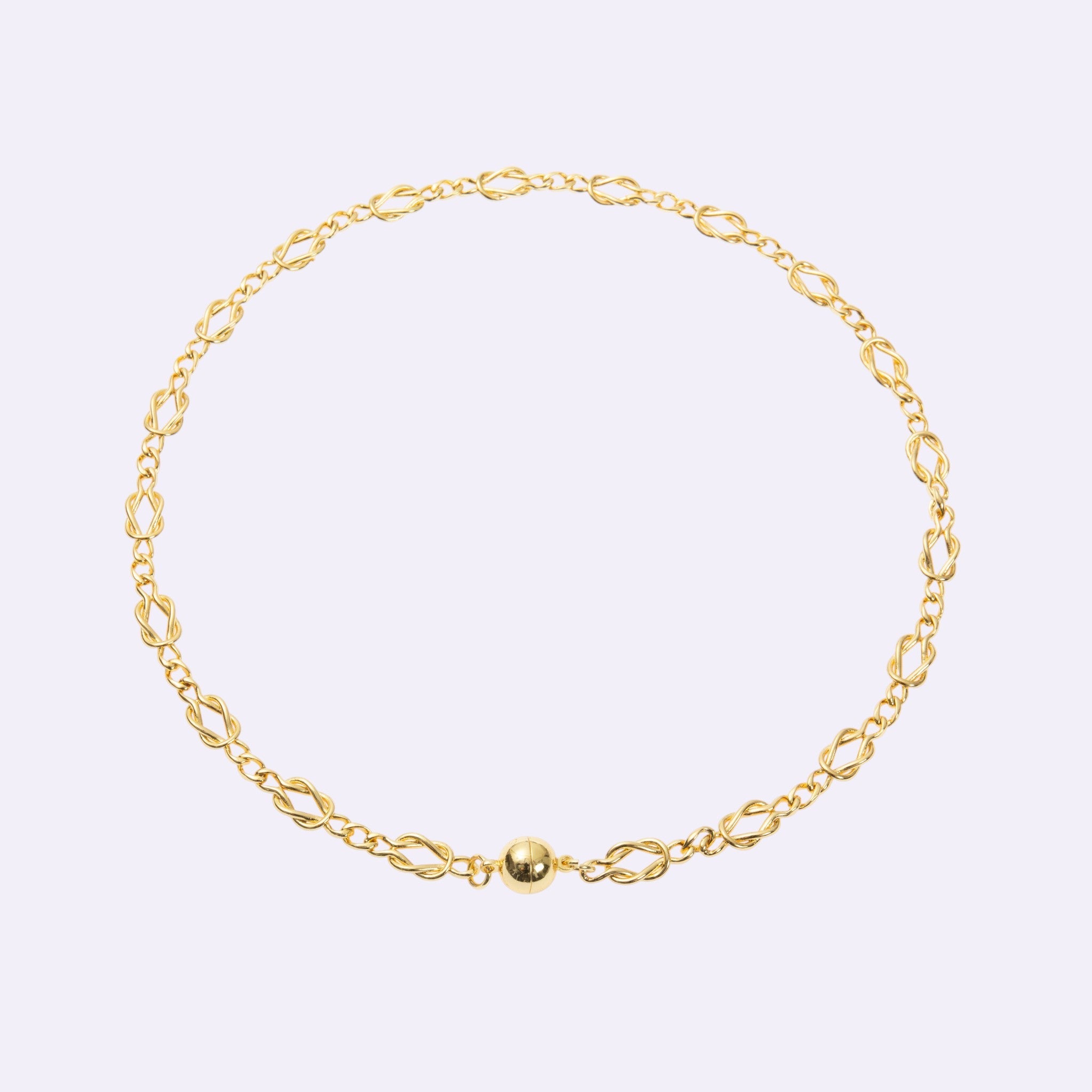 18K Gold Plated Square Necklace N5797