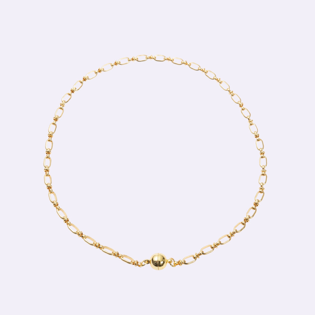 18K Gold Plated Square Necklace N5798