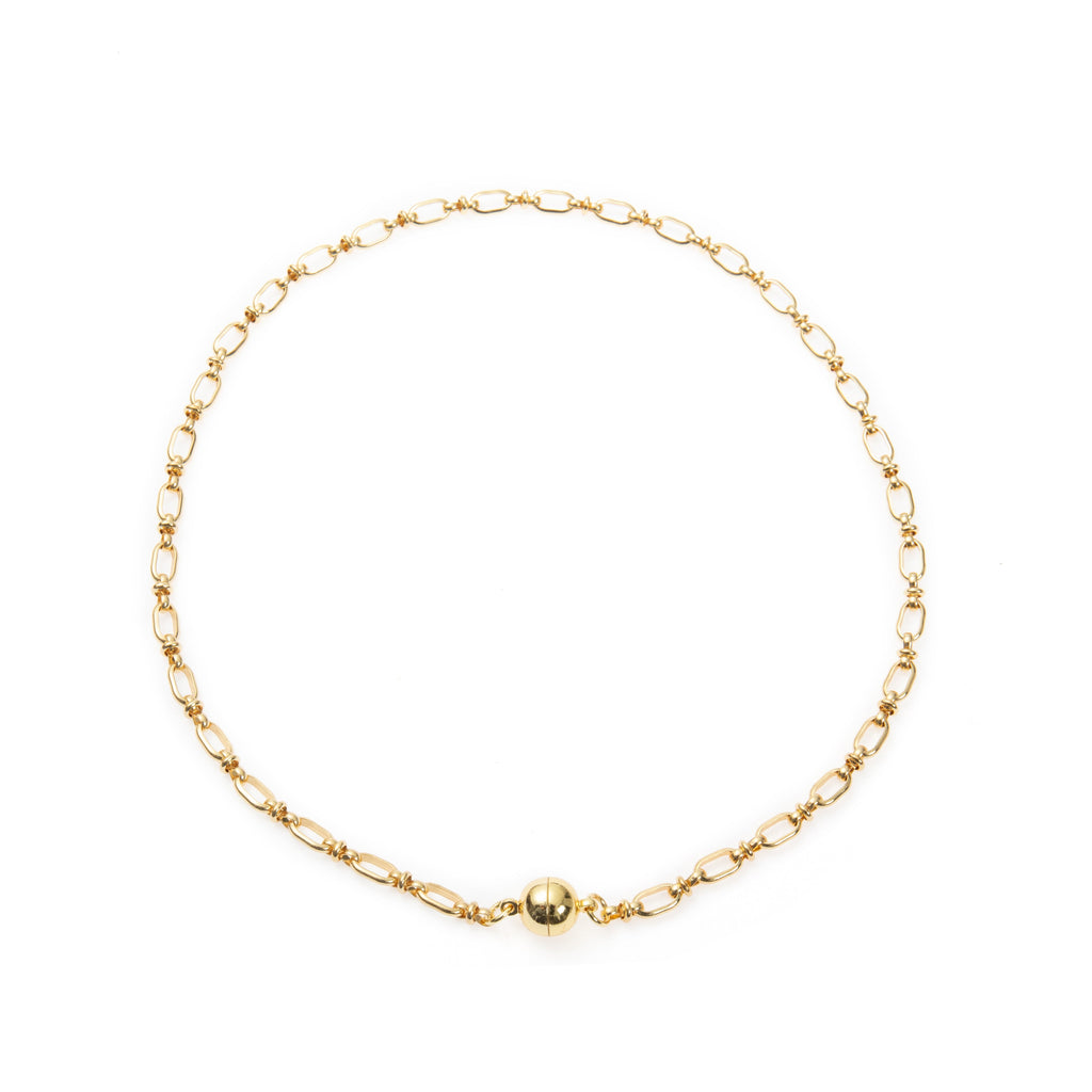 18K Gold Plated Square Necklace N5798