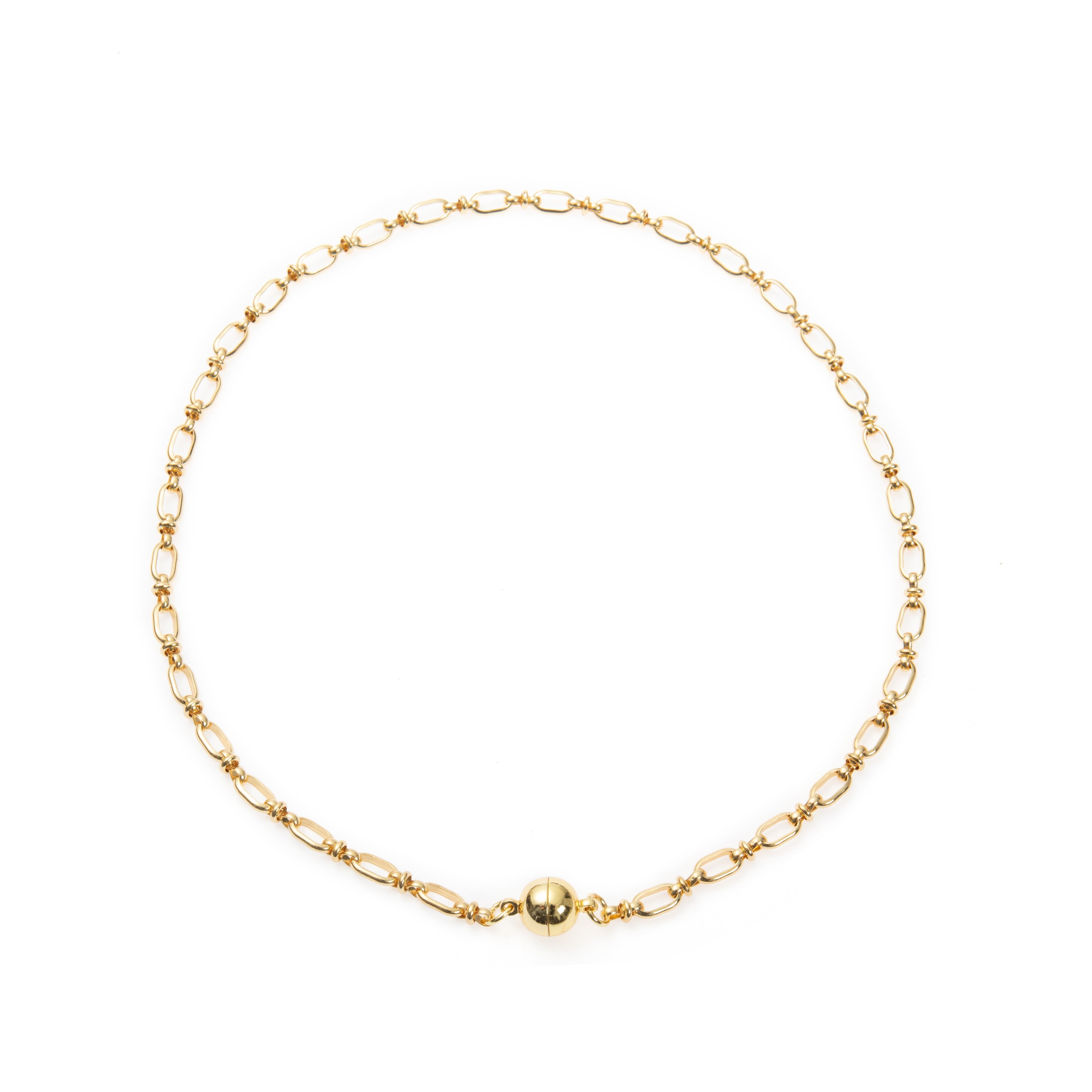 18K Gold Plated Square Necklace N5798