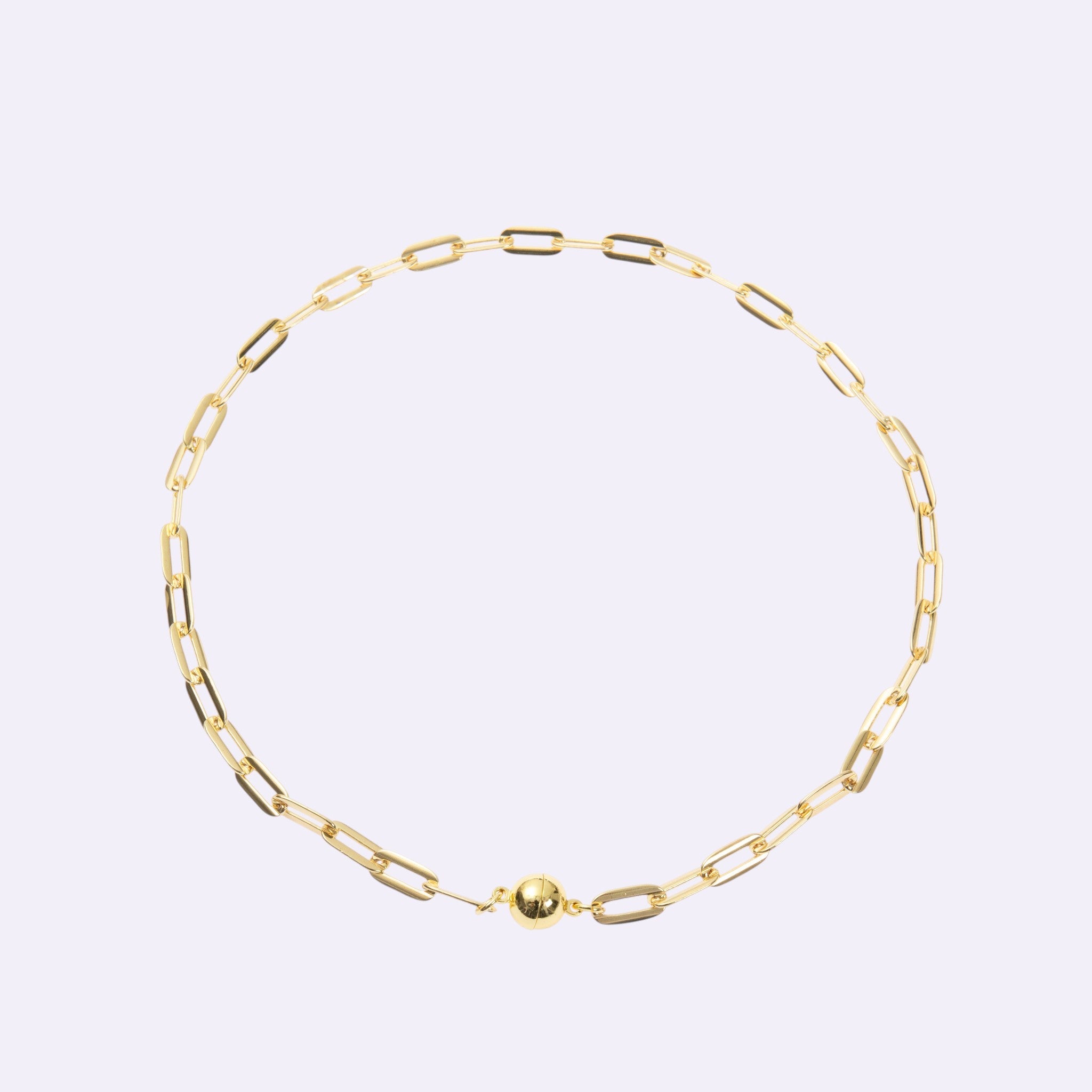 18K Gold Plated Rectangle Necklace N5804