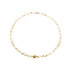 18K Gold Plated Rectangle Necklace N5805