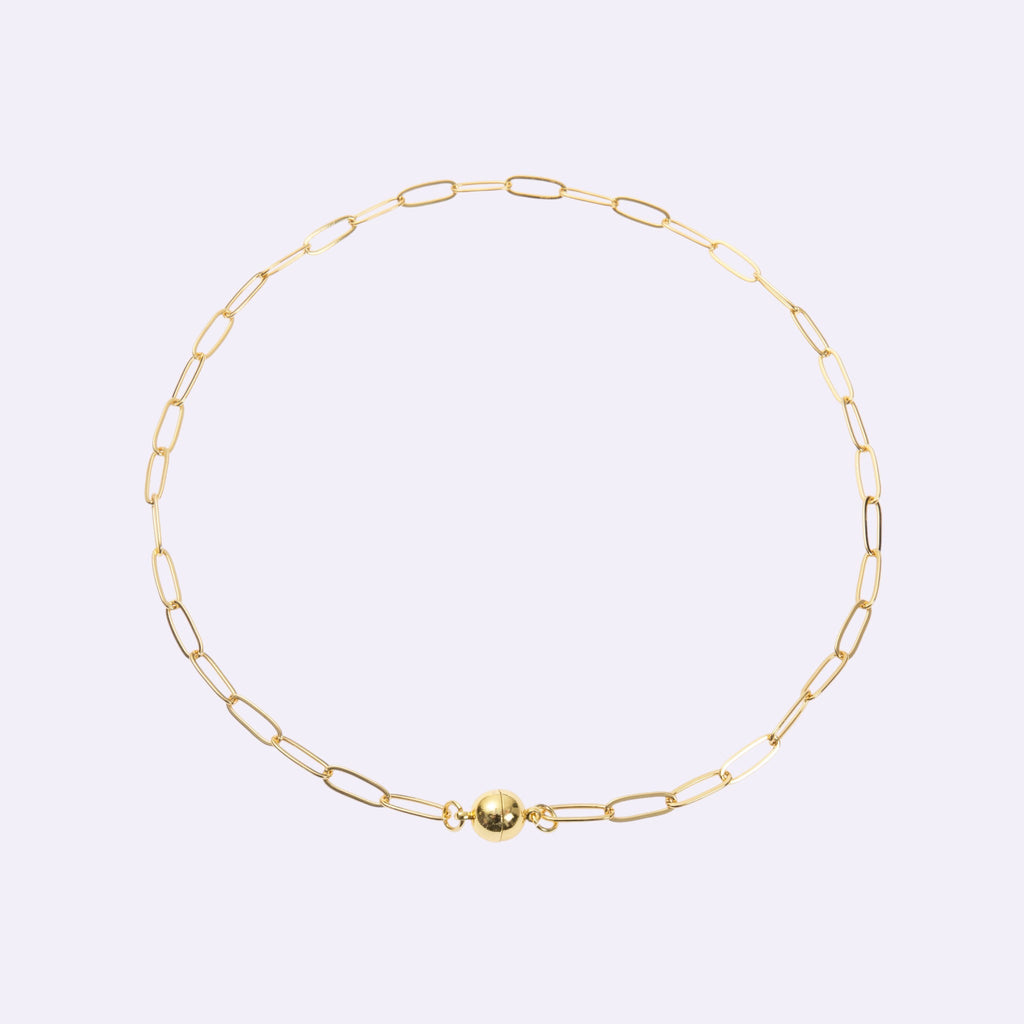 18K Gold Plated Rectangle Necklace N5805