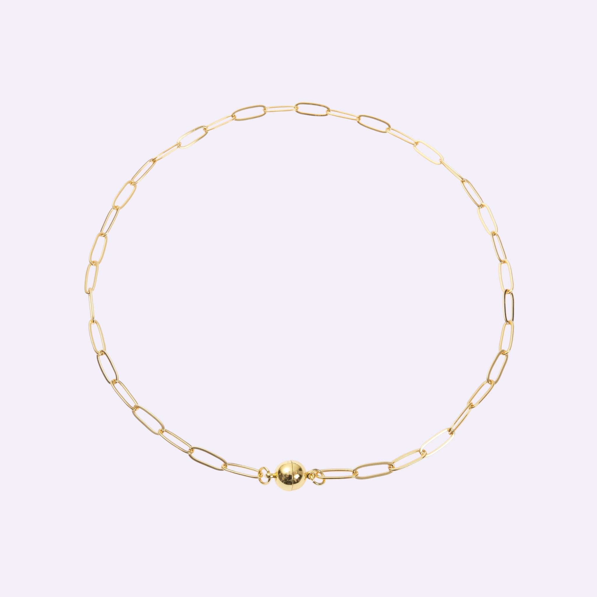 18K Gold Plated Rectangle Necklace N5805