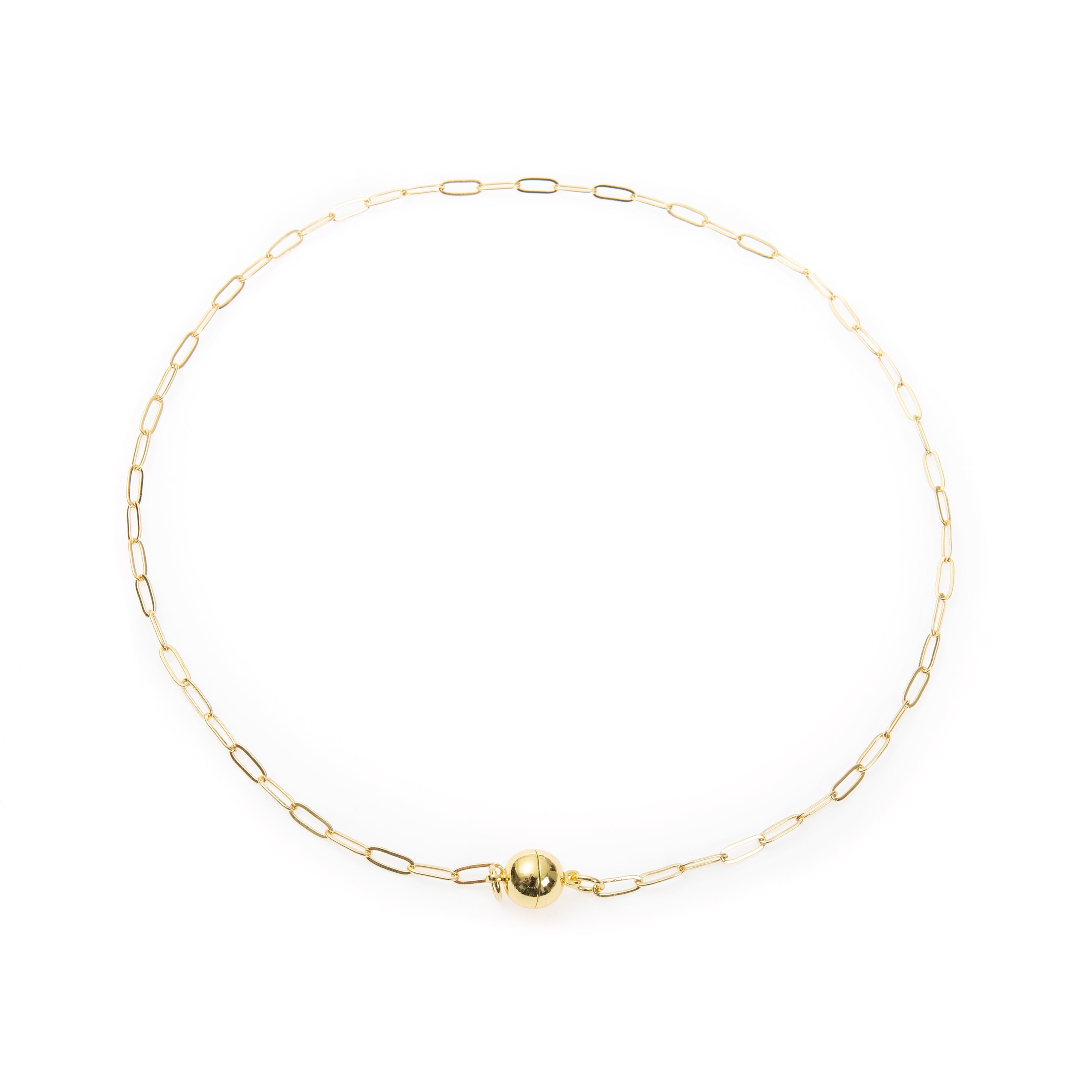 18K Gold Plated Rectangle Necklace N5806